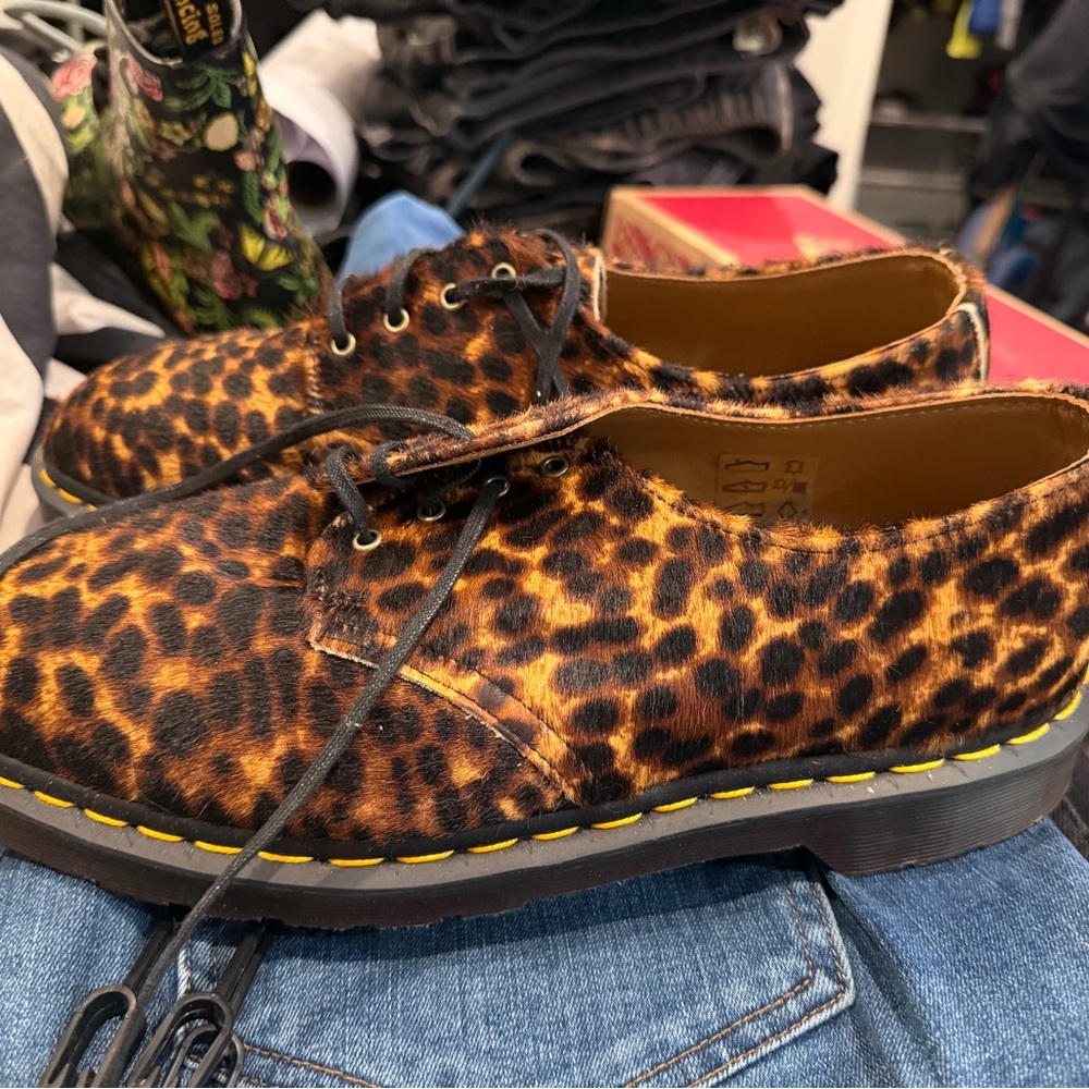 Dr. Martens Leopard Print Flats